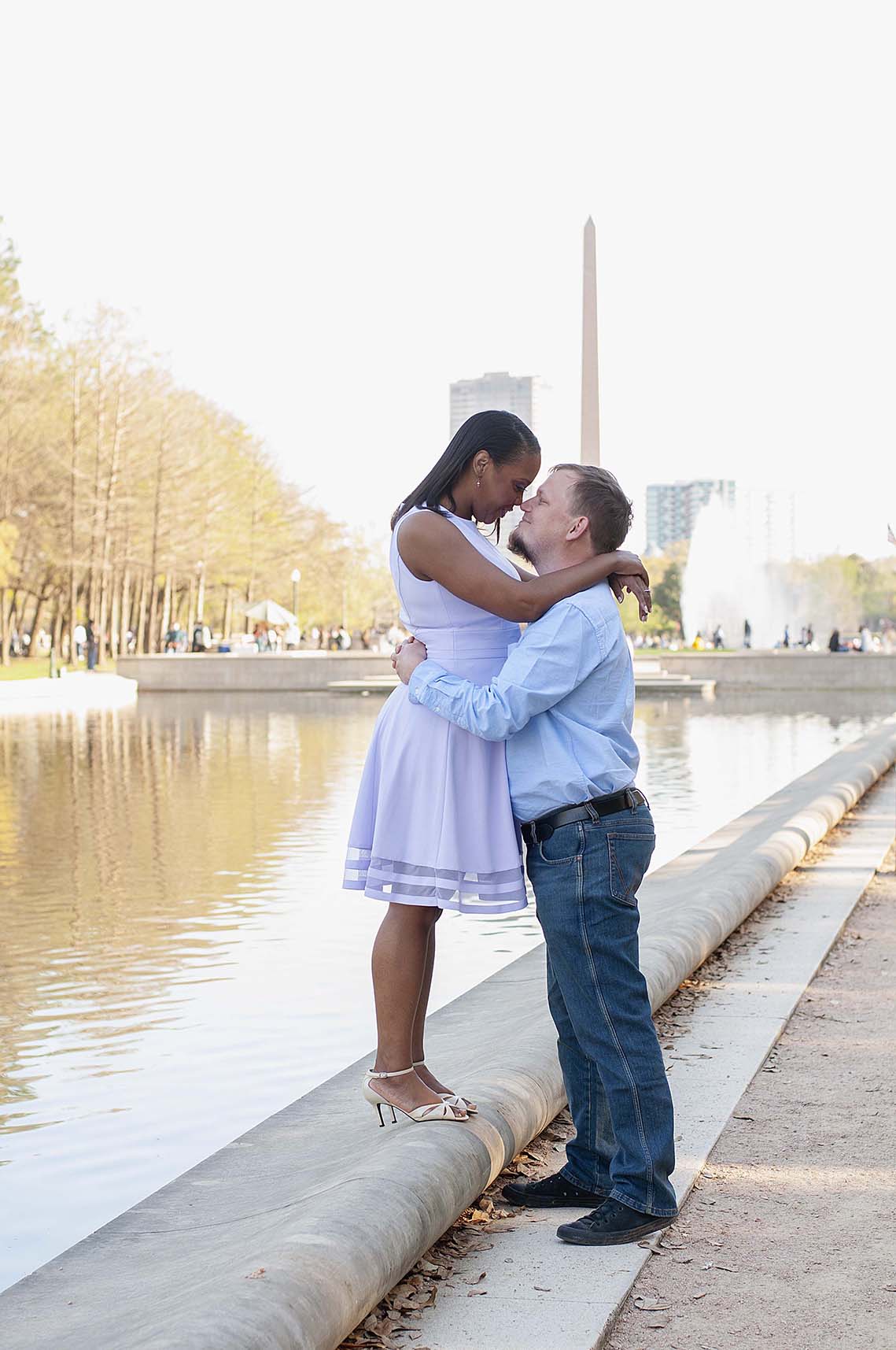 Hermann Park Engagement Portraits