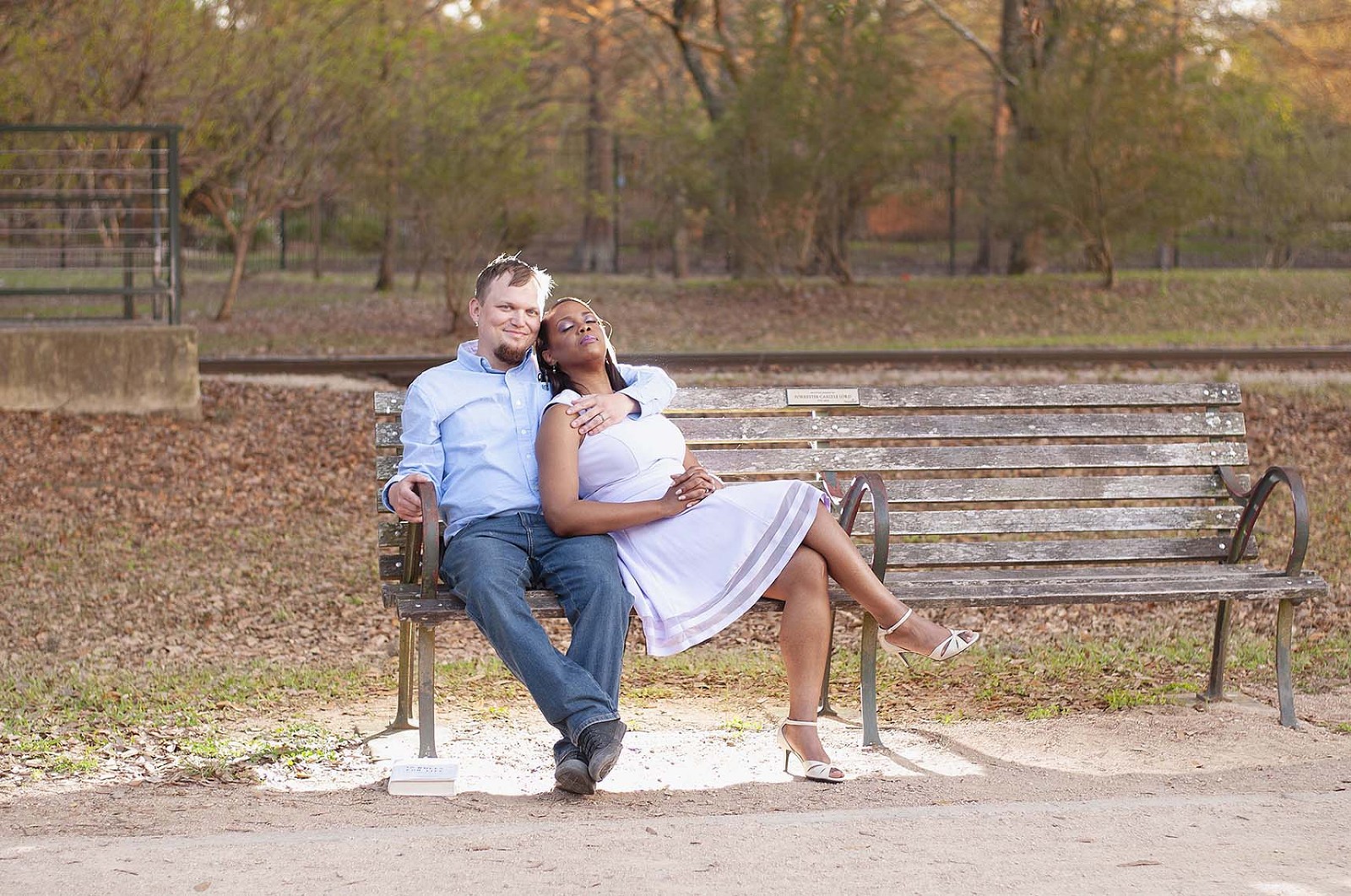 Hermann Park Engagement Portraits