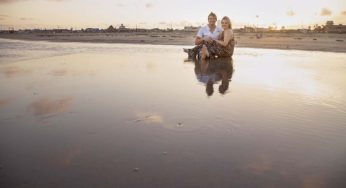 Troy & Hailee’s Galveston Beach Engagement Portraits