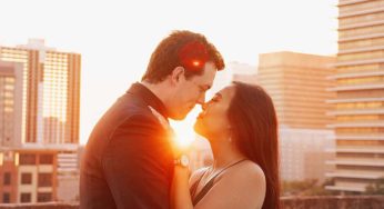Downtown Houston Engagement Photos