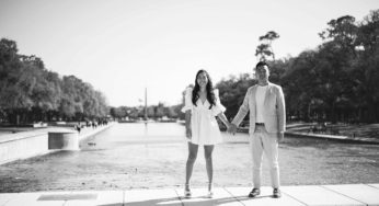 Vincent & Melanie’s Hermann Park Engagement Photos