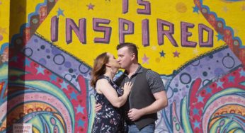 Downtown Houston Engagement Portraits